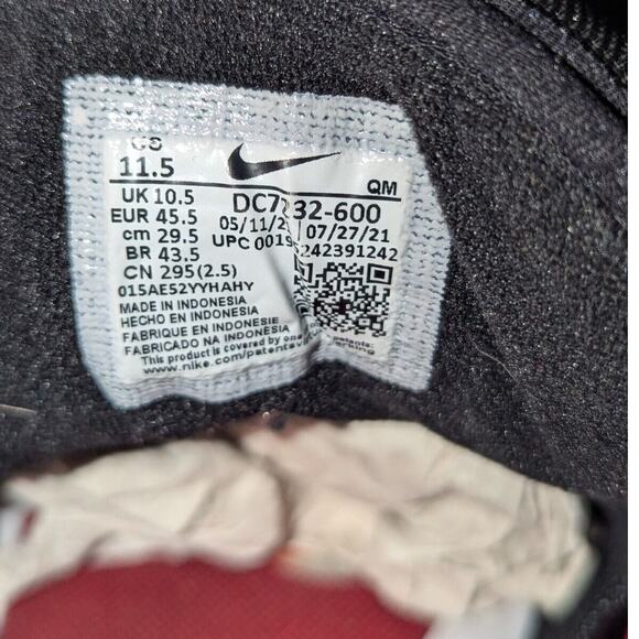 Nike SB Shoes Mens 11.5 Red Suede Ishod Wair Bred Varsity Red Black DC7232-600 - Picture 8 of 10